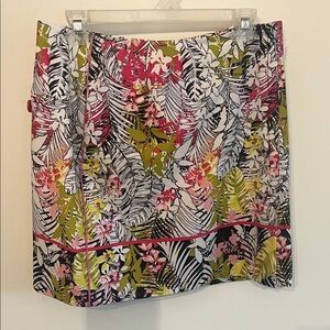 EP Pro Floral Skort in Pink, Green & Black